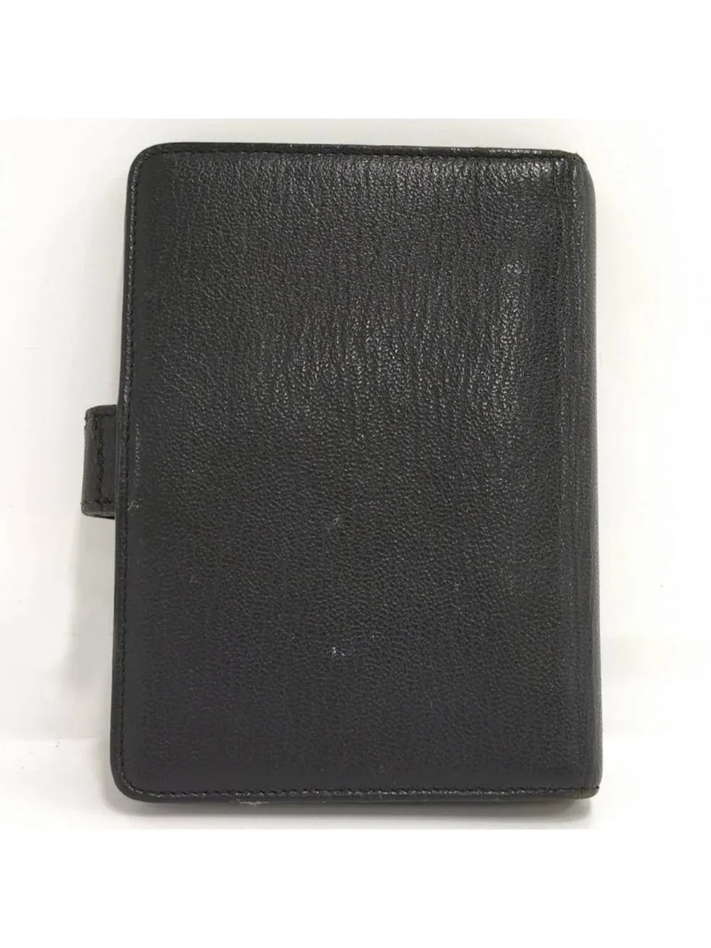 Chanel Notebook Cover CC Logo Gold Leather Black Agenda